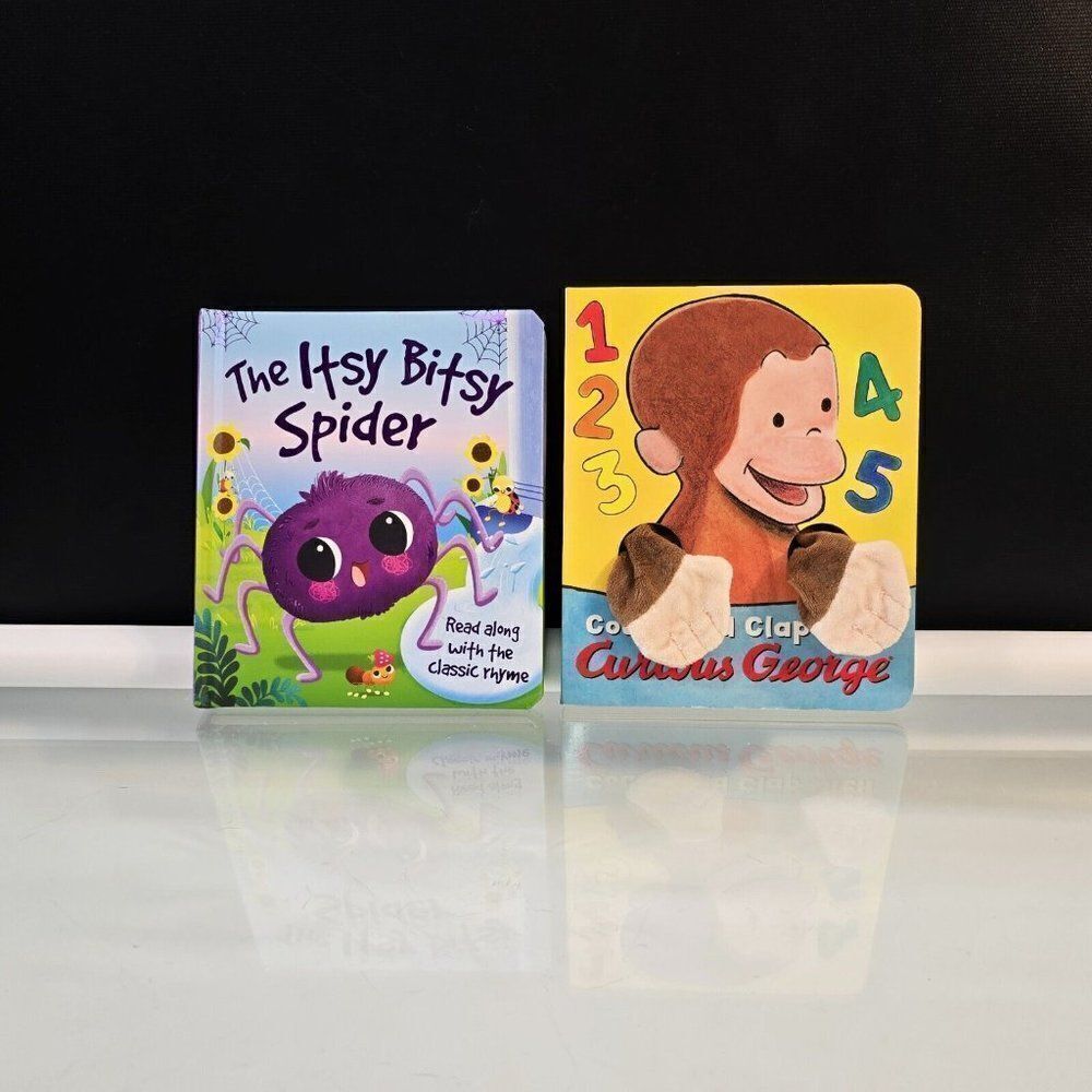 Count and Clap with Curious George / The Itsy Bitsy Spider 2 Board Books